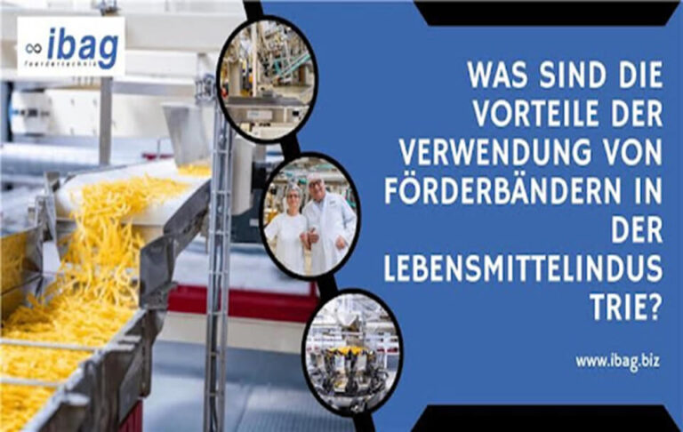 Förderbändern in der Lebensmittelindustrie